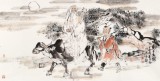 楊西沐 四尺《老子出關》 中國美術家協會會員（詢價）
