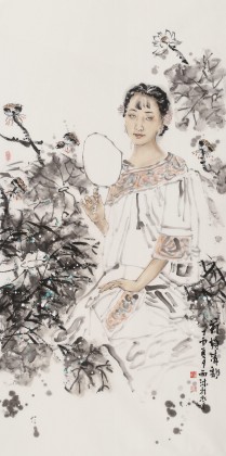 楊西沐 四尺《荷塘清韻》 中國美術家協會會員（詢價）
