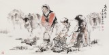 楊西沐 四尺《高原牧歌》 中國美術家協會會員（詢價）