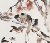 【已售】楊東方 四尺《子樂民間》中國美術家協會會員（詢價））