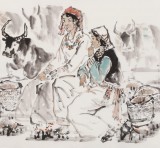 楊西沐 四尺《吉祥草原》 中國美術家協會會員（詢價）