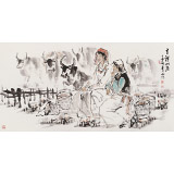 楊西沐 四尺《吉祥草原》 中國美術家協會會員（詢價）