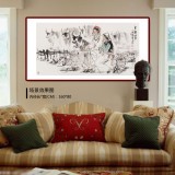 楊西沐 四尺《吉祥草原》 中國美術家協會會員（詢價）