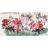 【已售】王寶欽 四尺《花開富貴》當代花鳥牡丹畫名家（詢價）