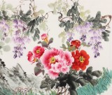 【已售】王寶欽 四尺《花開富貴》當代花鳥牡丹畫名家（詢價）