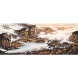 張慧仁 小八尺《秋山神韻圖》 廣西山水畫家協(xié)會(huì)常務(wù)理事