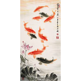 【已售】周升達 三尺《富貴久魚》 中國畫院國畫組長（詢價）