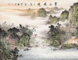 【已售】何華賢 小六尺《云山晴曉》 潁淮書畫名家