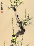 何華賢 四條屏《暗香踈影》  潁淮書畫名家