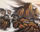 張慧仁 小八尺《秋山帆影圖》 廣西山水畫家協(xié)會(huì)常務(wù)理事