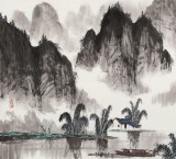 張春奇 四尺《陽朔煙雨》徐悲鴻紀念館藝術中心理事（詢價）