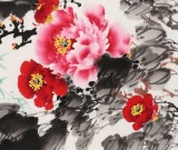 【已售】王寶欽 三尺《富貴吉祥》當代花鳥牡丹畫名家（詢價）