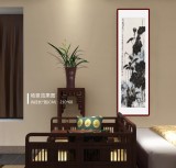 王永剛 六尺對開手指畫《荷風悠遠》 國家一級美術師（詢價）