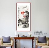 庾超然 四尺《風(fēng)來暗香滿》 黃鶴樓書畫院院長