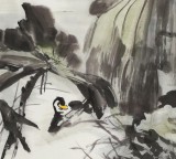 庾超然 四尺《風(fēng)來暗香滿》 黃鶴樓書畫院院長