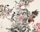 曲逸之 小八尺《富貴大吉》 河南省著名花鳥畫家