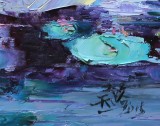 郭瑩 《荷塘》北京著名女油畫(huà)家