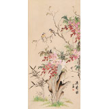 皇甫小喜 四尺《雙壽圖》 河南著名花鳥畫家