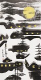 【已售】張春奇 三尺《月是故鄉(xiāng)明》 徐悲鴻紀念館藝術中心理事（詢價）