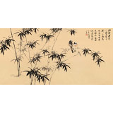 皇甫小喜 四尺《新栽瘦竹小園中》 河南著名花鳥畫家