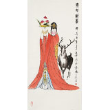 【已售】張春奇 三尺《麻姑獻壽》徐悲鴻紀念館藝術中心理事