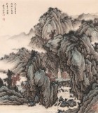 【已售】吳顯剛 《溪山高至圖》 貴州七星關美協主席