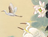 【已售】孫浩群 《蓮塘倩影》 八十歲學院派繪畫名家（詢價）
