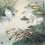 【已售】孫浩群 《三思圖》 八十歲學院派繪畫名家（詢價）