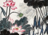 【已售】朱祖義 四尺《香遠益清》 中國老子書畫院副院長