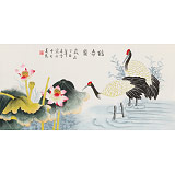 【已售】凌雪 三尺《鶴壽圖》 北京美協會員