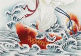 【已售】南海禪寺 妙林居士 四尺《南海觀音》
