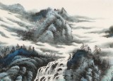 徐來選 四尺《林深泉幽》 河南美協會員