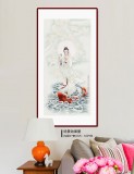 【已售】南海禪寺 妙林居士 四尺《南海觀音》