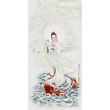 【已售】南海禪寺 妙林居士 四尺《南海觀音》