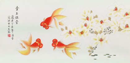凌雪 三尺《金玉滿堂》 北京美協(xié)會員