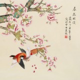 凌雪 四尺斗方《春花爛漫》 北京美協會員