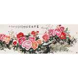 【已售】梁景欣 小六尺《富貴滿堂》 青大美院學院派畫家