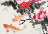 【已售】梁景欣 四尺《富貴有余》 青大美院學院派畫家