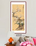 【已售】南海禪寺 妙林居士 四尺《梅林飛雀》