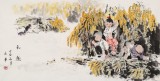 尹和平 四尺《秋趣》 當(dāng)代鄉(xiāng)土童趣繪畫名家
