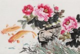 【已售】梁景欣 小六尺《富貴有余》 青大美院學(xué)院派畫家