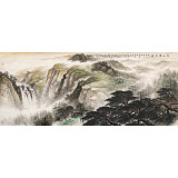 李碧峰 小八尺《深山躍馬圖》 中國(guó)書畫家協(xié)會(huì)理事