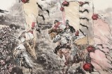 【已售】庾超然 六尺《觀滄海》 黃鶴樓書畫院院長
