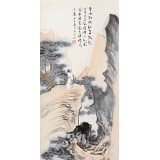 【已售】劉顯辰 小尺寸《秋日登山圖》 遼寧著名山水畫家
