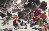 【已售】李憲章 四尺《一鳴富貴》 東方書畫院名譽院長