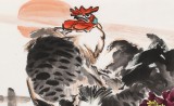 【已售】李憲章 四尺《一鳴富貴》 東方書畫院名譽院長