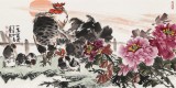 【已售】李憲章 四尺《一鳴富貴》 東方書畫院名譽院長