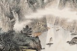 【已售】劉金河 四尺《清江帆影》 國家畫院山水名家