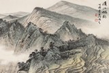 【已售】劉金河 四尺《清江帆影》 國家畫院山水名家