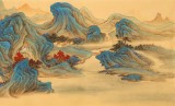 【已售】何實 1.5米《幾度秋山入畫屏》吉林著名山水畫家